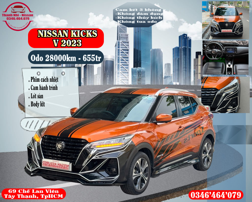 NISSAN KICKS V 2023 - MÀU CAM